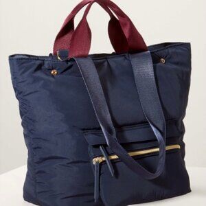 Stella & Dot Zip-it Navy Convertible Tote Bag